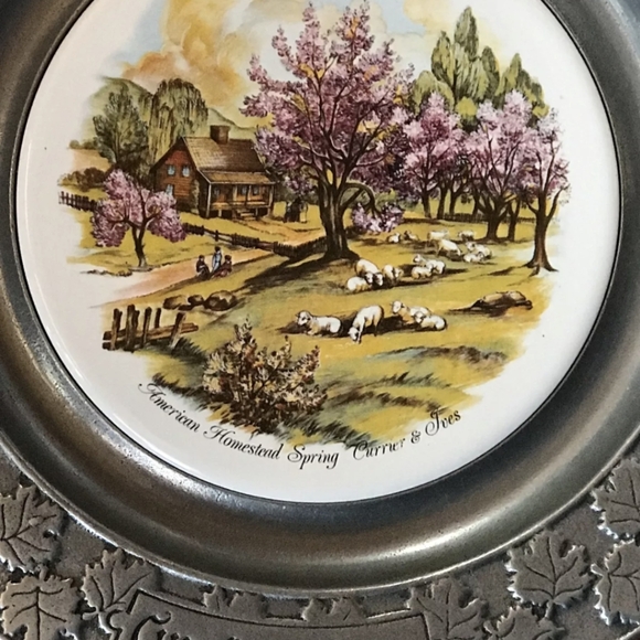 Carson Pewter - CURRIER & IVES - AMERICAN SUMMER - PLATE (10-1/2") - Picture 3 of 5